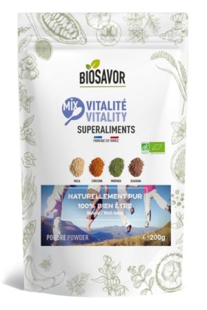 Mix Vitalité Bio en poudre de chez BioSavor