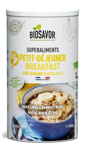 Le Mix Petit-déjeuner Bio saveur Banane de chez BioSavor