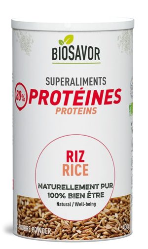 Protéine de Riz Bio en poudre de chez BioSavor
